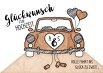Ansicht 2 - Glückwunschkarte zur Hochzeit Auto