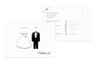 Hochzeit Antwortkarte dress and suit