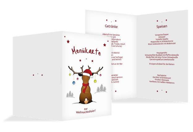 Menükarte Rudolph