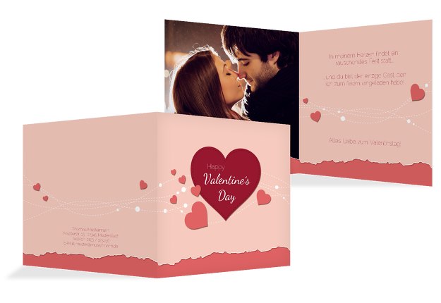 Valentinskarte Herzenswünsche