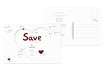 Save-the-Date Herzform