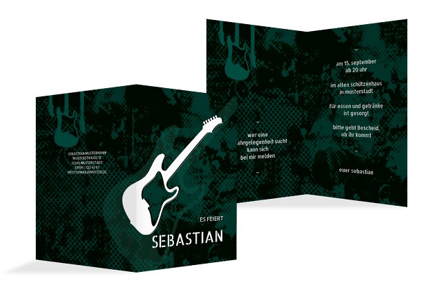 Geburtstagskarte Guitar