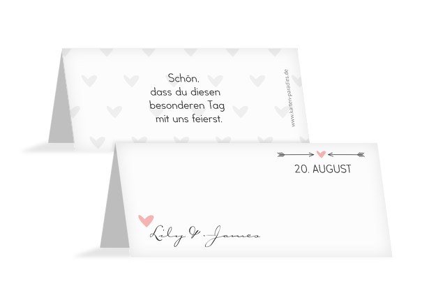 Hochzeit Tischkarte Pärchen