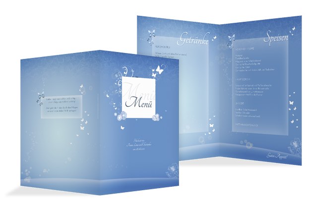 Hochzeit Menükarte Dream