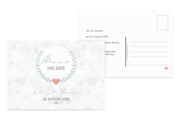 Save-the-Date Zarte Ranke