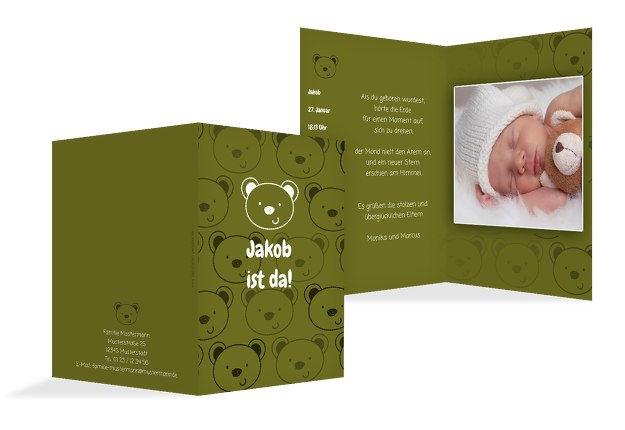 Babykarte Bärchen