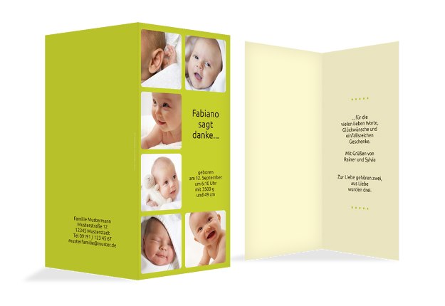 Baby Dankeskarte Album