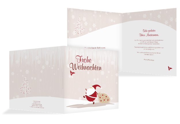 Grußkarte Weihnachtsmann