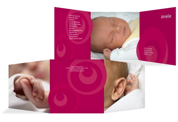 Babykarte Kreise