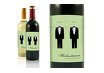 Hochzeit Flaschenetikett suits