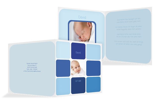 Babykarte Kästchen