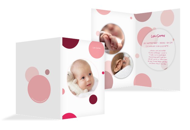 Babykarte Kleckse
