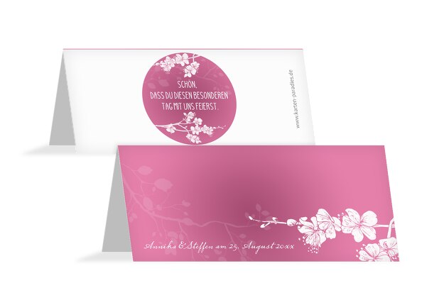 Hochzeit Tischkarte Cherry Blossom