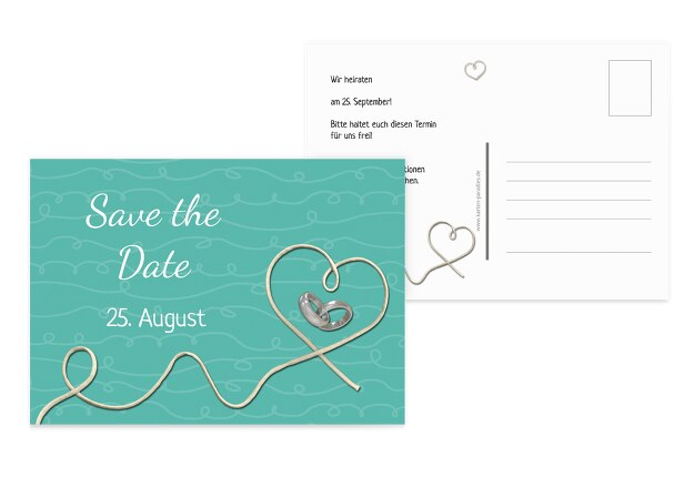 Hochzeit Save-the-Date erfüllte Liebe