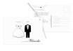 Hochzeit Ballonkarte dress and suit
