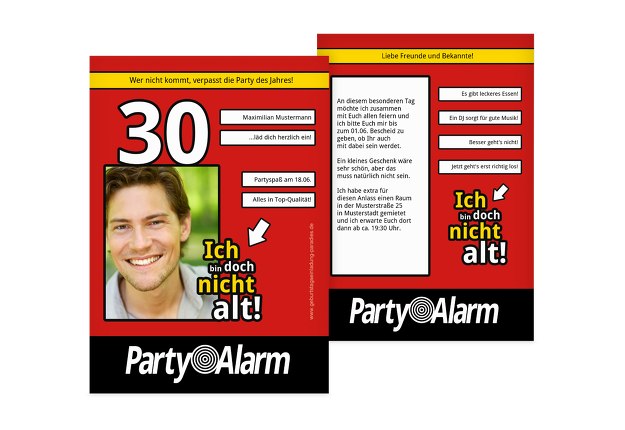 Einladung Ich bin doch nicht alt! 30 Foto