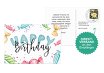 Glückwunschkarte zum Geburtstag Bonbon
