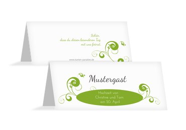Hochzeit Tischkarte squiggle chubby