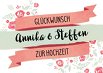 Ansicht 2 - Glückwunschkarte zur Hochzeit Banner