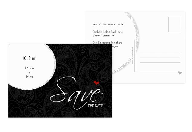 Hochzeit Save the Date Traumhochzeit